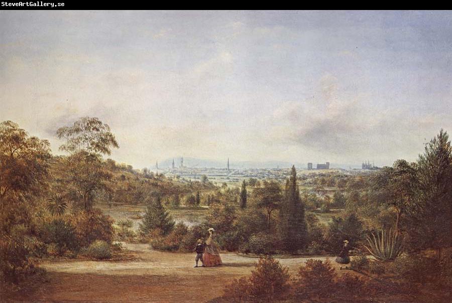 Henry Gritten Melbourne from the Botanical Gardens